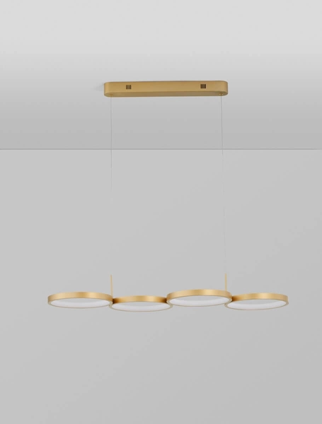 Lampa wisząca ringi GARCIA LE42828 Luces Exclusivas do salonu LED 41W 3000K złota