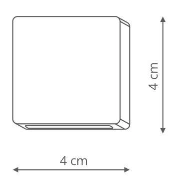Zewnętrzna LAMPA podprogowa STEP LP-0458 WH Light prestige OPRAWA do zabudowy LED 1W 4000K wpust schodowy outdoor IP65 biały