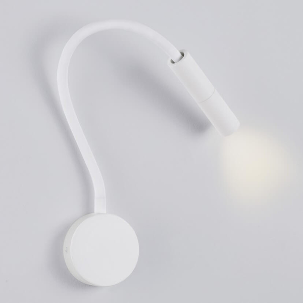 Regulowany kinkiet ścienny VIRU LE44288 LED 6W 3000K tuba biała