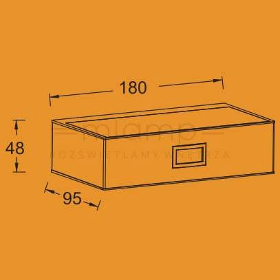 Elewacyjna LAMPA solarna BRICK 6908501308 Lutec prostokątna OPRAWA ogrodowa LED 2W 4000K outdoor IP44 transparentna