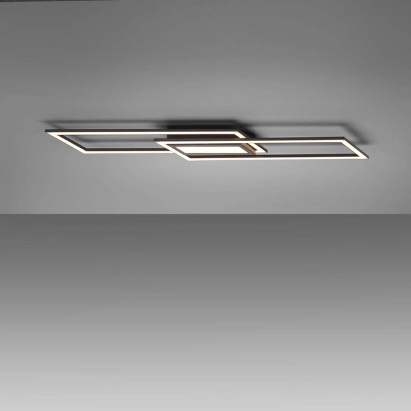 Czarna lampa sufitowa Asmin 14694-18 LED 45W 3000K pokojowy plafon