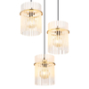Potrójna lampa wisząca GORLEY 15698-3HRM szklana glamour złota