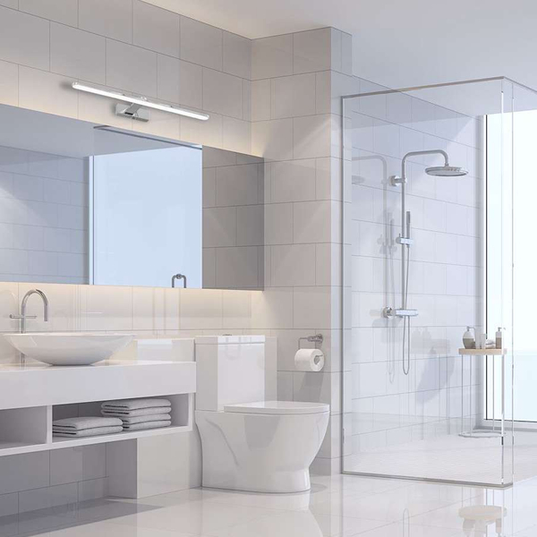 Kinkiet LAMPA ścienna SPLASH ML5614 Milagro łazienkowa OPRAWA metalowa LED 12W 4000K galeryjka IP44 chrom