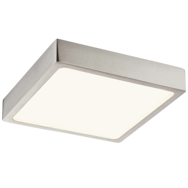 LAMPA sufitowa VITOS 12367-15 Globo kwadratowa OPRAWA metalowa LED 15W 4000K plafon nikiel