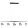 Kryształowa lampa wisząca GIRA 35-04607 kule balls srebrne