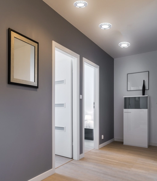 Wpuszczana lampa sufitowa 2273693 podstropowa LED 10W 6500K chrom