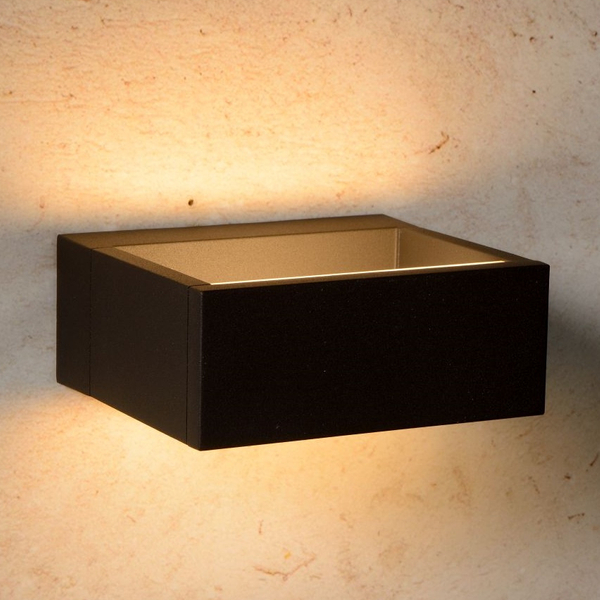 Kwadratowa lampa elewacyjna Goa 28857/06/30 LED 6W 3000K grafitowa