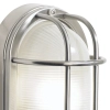 Ogrodowa lampa ścienna Salcombe SAL5244 szklana IP44 srebrna