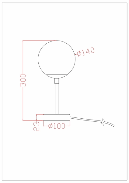 Złota lampa stołowa Dorado LP-002/1T S Light Prestige szklana kula na biurko
