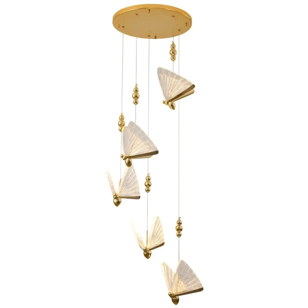 Wisząca lampa pszczoły Bee MP0090-5 gold Step LED 20W 3000K kaskada złota