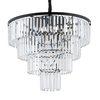 Kryształowy żyrandol glamour Cristal 7614 przezroczysty czarny
