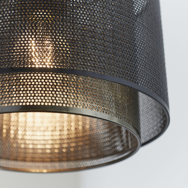 Lampa wisząca Plexus 72831 Endon metalowa ażurowa loftowa czarna
