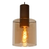 Wisząca lampa TOLEDO 74405/01/62 Lucide szklana miedziana bursztynowa