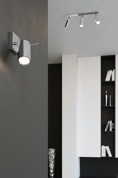 Kinkiet LAMPA ścienna SL.0727 metalowa OPRAWA regulowana tuba chrom