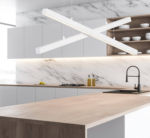 Pokojowa lampa wisząca PUEBLA LE42800 listwy LED 40W 3000K białe