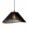 Pleciona lampa wisząca Amalfi P0579 Maxlight boho sznurek czarna