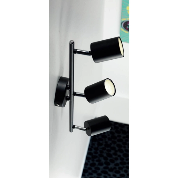 Sufitowa lampa regulowana EXPLORE 2113270103 do salonu tubki czarny