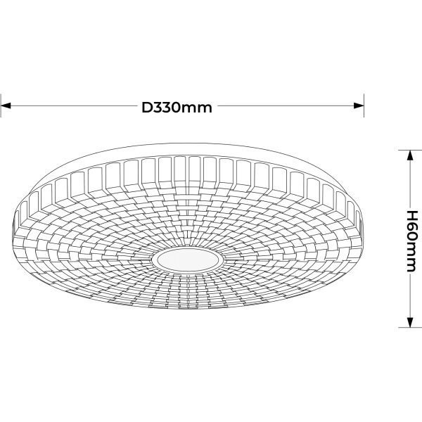 Sypialniana lampa sufitowa Solaro LP-5490/1C-33 WH LED 18W 4000K biały