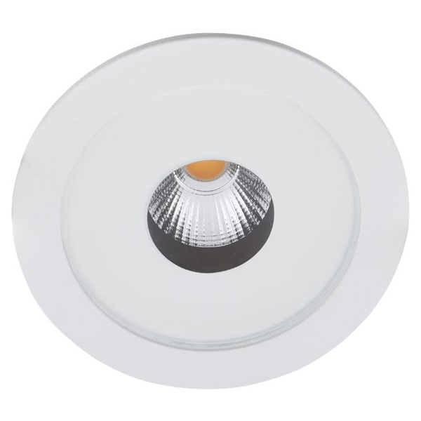 Lampa wpustowa do przedpokoju PLAZMA H0089 LED 13W 3000K IP54 metal biała