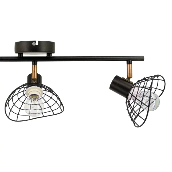 Kuchenna lampa sufitowa 8631/3 BL CO loftowa czarna