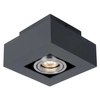 LAMPA sufitowa CASEMIRO IT8002S1-BK/AL Italux metalowa OPRAWA kwadratowy SPOT downlight czarny