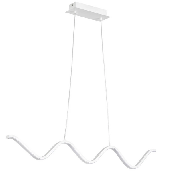 Wisząca lamp nad stół fala ZIGZAG ST-MD240602 WHITE LED 13W 3000K biała