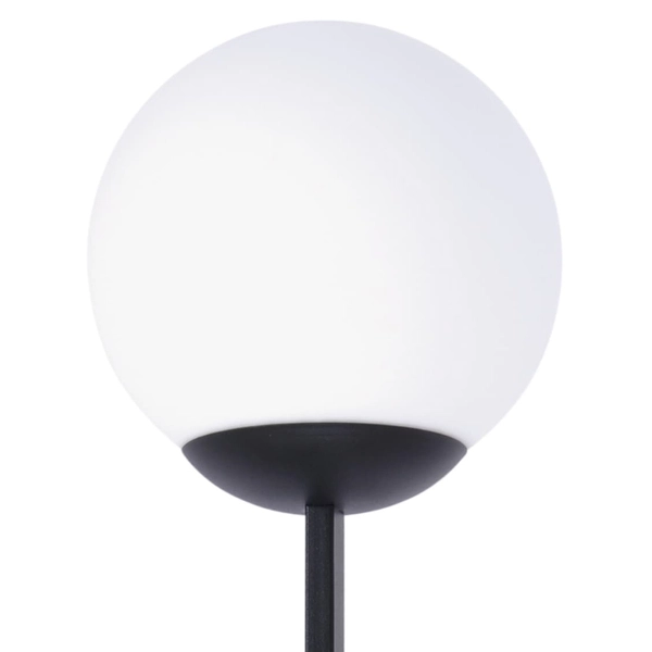 Kinkiet loftowy do przedpokoju ORBIT 5001 Zumaline ball czarny biały