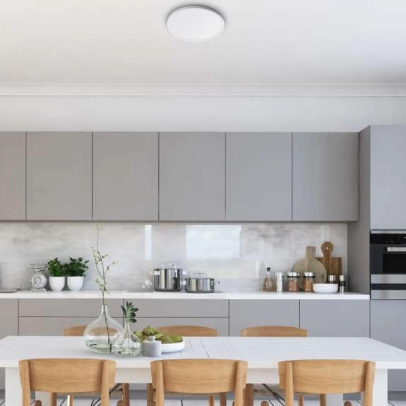 Plafon LAMPA sufitowa PAVEL 3427 Rabalux okrągła OPRAWA płaska LED 18W 4000K natynkowa biała