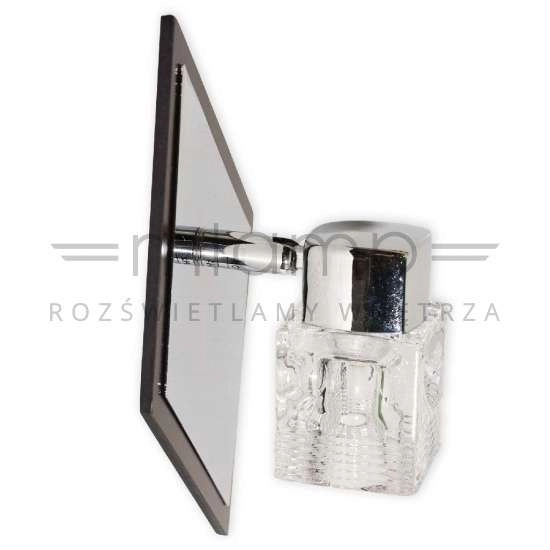 Kinkiet LAMPA ścienna MSAM K CK0924-1WCR regulowana OPRAWA reflektorek przezroczysty