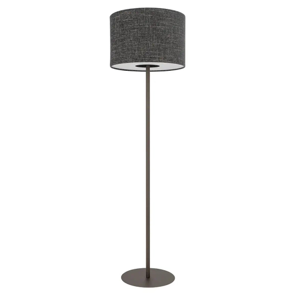Podłogowa lampa do salonu AMARELA 11663 z tkaniny brązowa