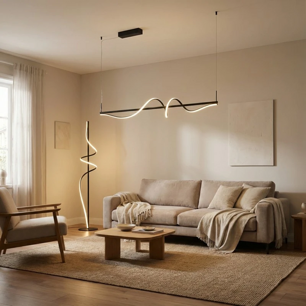 Lampa podłogowa VIRGO czarna AZ7153 1x35W LED 3000K ze ściemniaczem