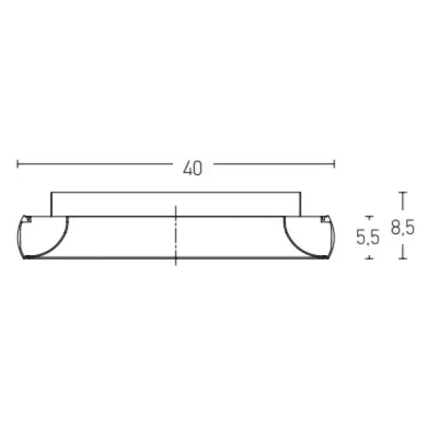 Sufitowa lampa nad blat kuchenny 2041 LED 32W 3000K okrągła biały