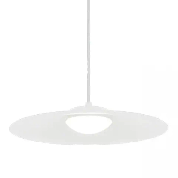 Minimalistyczna ledowa wisząca lampa 22129 LED 12W 3000K spodek biały