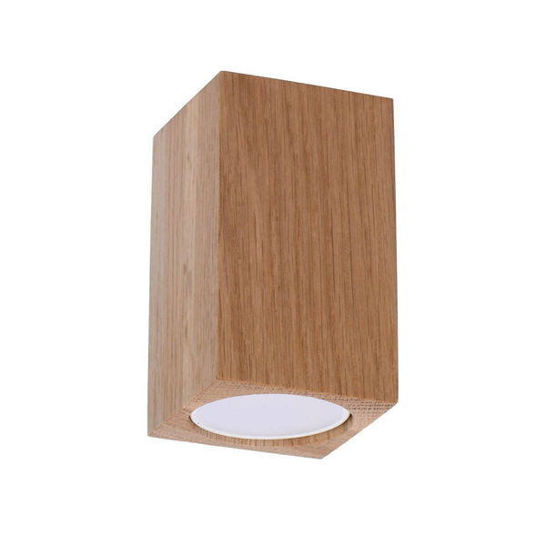 Drewniany downlight sufitowy SL.1040 prostokątny do jadalni