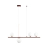 Wisząca lampa do sypialni MODERNO DN1506 burgundowa 4xG9 balls