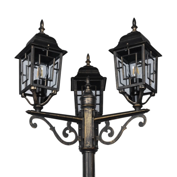 Stojąca latarnia uliczna Volturno 405960328 IP23 potrójna rdzawy