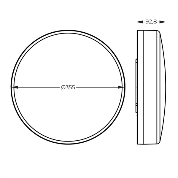 Plafon szklany Nolan 1004 Zumaline LED 17W 2700K ściemnialny przezroczysty