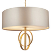 Zwisowa lampa z abażurem L&-195211 Light& na łańcuchu antyczne złoto