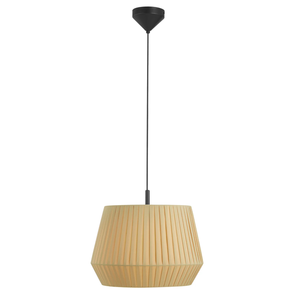 Plisowana lampa wisząca Dicte 2112353009 Nordlux bawełniana beżowa