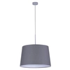 Wisząca lampa z abażurem Remi Gray K-4370 Kaja materiałowa szara