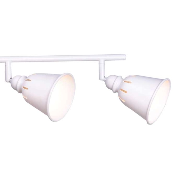 Plafon LAMPA sufitowa FIONA 4 311047 Polux industrialna OPRAWA metalowe reflektorki regulowane białe