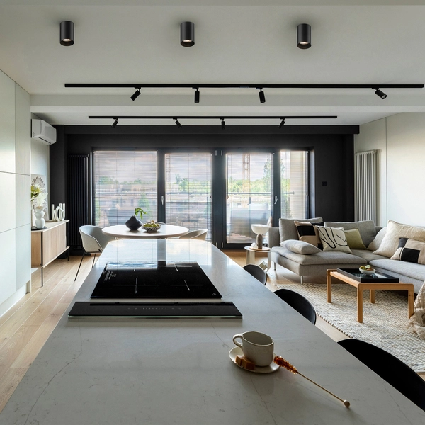 Downlight LAMPA sufitowa TUBA 92680-N Zumaline tuba OPRAWA metalowa czarna