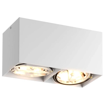 LAMPA sufitowa BOX SL 2 89949 Zumaline nastropowa OPRAWA plafon prostokątny biały