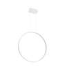 Wisząca LAMPA pierścień RIO TH.117 Thoro metalowa OPRAWA ring ZWIS LED 50W 3000K okrągły biały