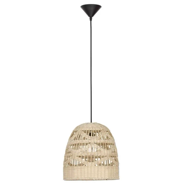 Lampa wisząca boho REYNOSA LE42948 do jadalni beżowa czarna