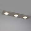 Podłużna lampa nasufitowa do holu 40924 prostokąt belka szara