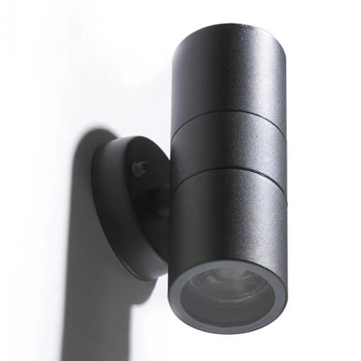 Ścienny kinkiet balkonowy ULF AZ4473 Azzardo IP44 dół-góra czarna