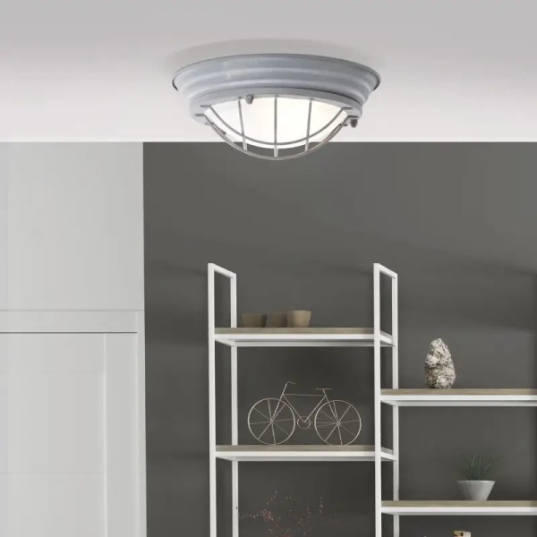 Plafon vintage metalowy Typhoon 94491/70 do jadalni szary