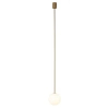 Wisząca lampa Kier 10308 szklana kula ball biała złota