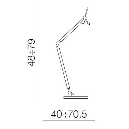Baza do lampki stołowej do gabinetu Zyta AZ1848 z regulacją czarna chrom